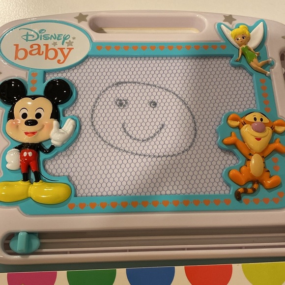 Disney Baby Drawing Book Toy Reusable Stencil Book With Magnetic Pen and Board - Picture 3 of 10